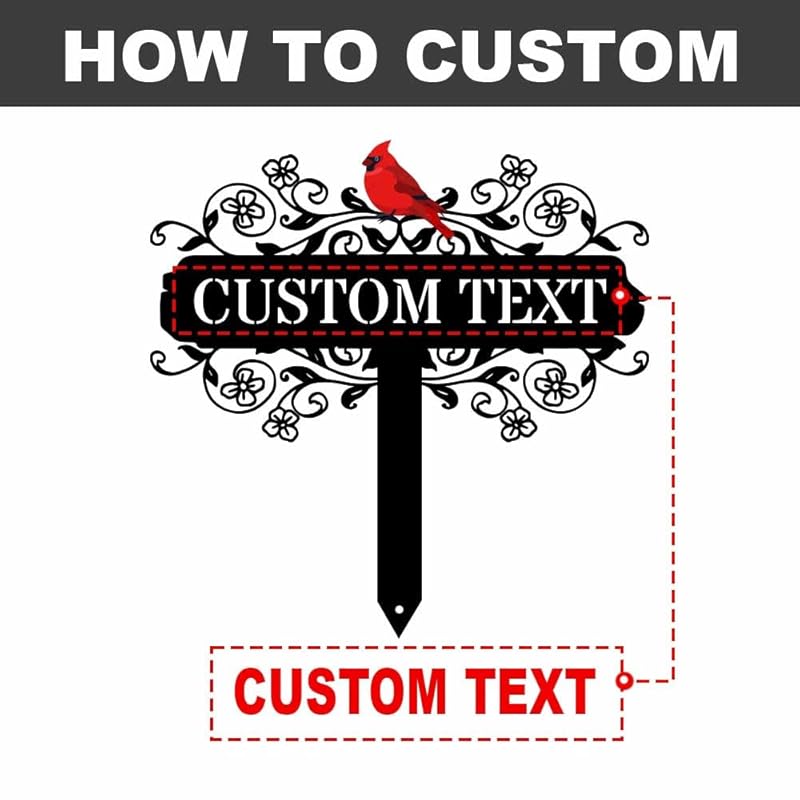 Personalized Metal Garden Signs, Custom Name Yard Stake Sign for House Outdoor Outside Decorative, Lawn Patio Decorations Gardening Enthusiasts Grandmothers Gift-Ruum Studio Home
