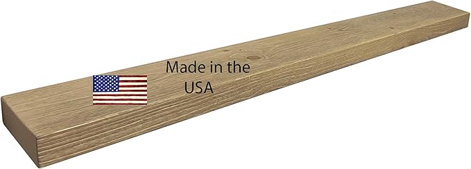 joelsantiques 72 Inch Wooden Floating Shelves for Wall - 72x6x2 in - Made of Natural Wood - Short Heavy Duty Rustic Wall Shelves for Bedroom - Perfect for Bathroom, Kitchen - Beige-Ruum Studio Home