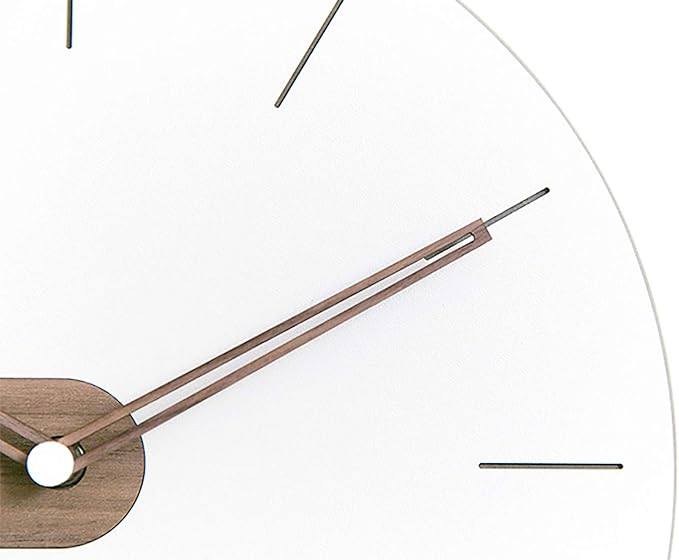 Stephanie Imports Modern Minimalist Exposed Wood Silent Wall Clock (Numberless)-Ruum Studio Home