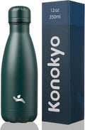 Insulated Water Bottles,12 oz Double Wall Stainless Steel Vacumm Metal Flask for Sports Travel,Army Green-Ruum Studio Home