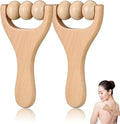 Ciieeo 2Pcs Wooden Massage Roller - Compact Handheld Tool for Foot Shoulder Neck and Waist Relaxation - Improve Sleep Quality-Ruum Studio Home