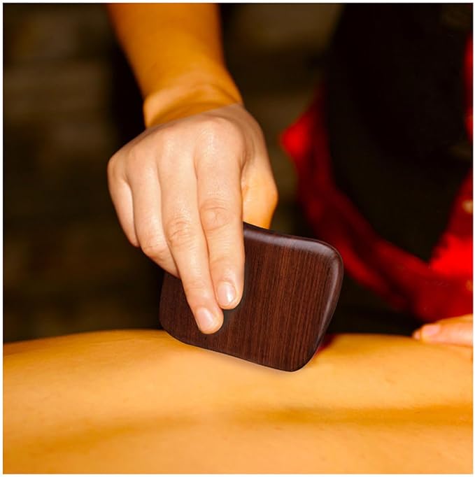 Wooden Gua Sha Massager Tool,Wooden Gua Sha Scraping Massage Tool,Sandalwood Gua Sha Board Acupuncture Point Massager,1 Pieces.-Ruum Studio Home