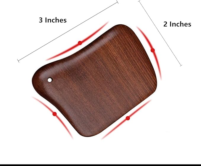Wooden Gua Sha Massager Tool,Wooden Gua Sha Scraping Massage Tool,Sandalwood Gua Sha Board Acupuncture Point Massager,1 Pieces.-Ruum Studio Home