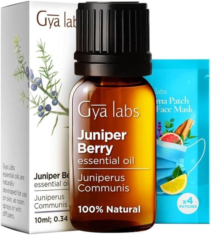 Gya Labs Juniper Berry Essential Oil for Diffuser - 0.34 Fl Oz - 100% Pure Natural Juniper Essential Oil for Skin & Candle Making Scent-Ruum Studio Home