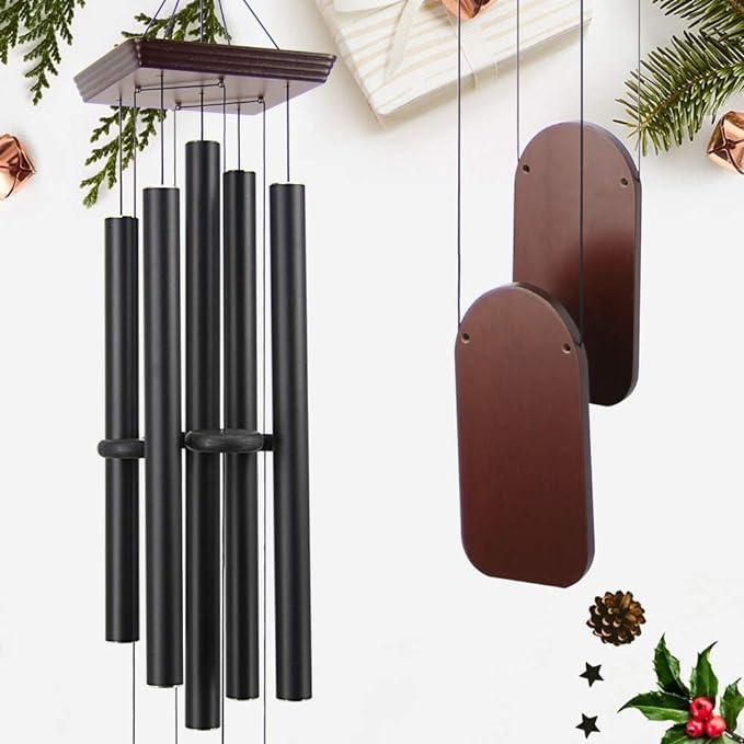 ASTARIN Large Wind Chimes Outdoor 48 Inch Sympathy Wind Chime with 5 Heavy Aluminum Tubes Tuned Soothing Melody, Memorial Wind Chimes for Outside Decoration (Patio, Garden, Yard)-Ruum Studio Home