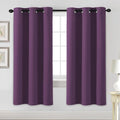 H.VERSAILTEX Blackout Curtains for Bedroom Thermal Insulated Room Darkening Living Room Curtains 72 Inch Long Grommet Privacy Protection Window Curtain Panels/Drapes for Nursery, 2 Panels,Plum Purple-Ruum Studio Home