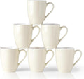 GBHOME 16oz Coffee Mugs Set of 6, Large Ceramic Coffee Mugs for Man, Woman, Dad, Mom, Modern Coffee Mugs Set with handle for Tea/Latte/Cappuccino/Milk/Cocoa. Dishwasher&Microwave Safe,Beige-Ruum Studio Home