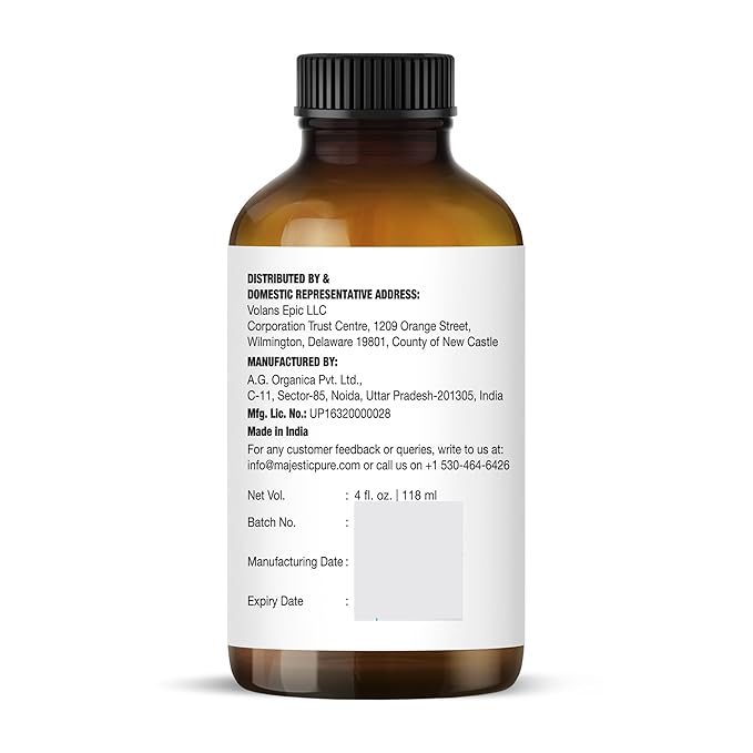 Majestic Pure Lemongrass Essential Oil with Glass Dropper - Huge 4 Fl Oz - 100% Pure and Natural Lemongrass Oil - Premium Grade Essential Oils for Diffuser, Aromatherapy, Soap and Candle Making-Ruum Studio Home