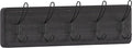 HBCY Creations Blackwash Solid Wood Wall Mounted Coat Rack with Shelf, 5 Hooks, 24" Long - Kitchen, Mudroom, Entryway, Bathroom - Includes Mounting Hardware, Coat Hanger, Dog Leash Hooks, Towel Rack-Ruum Studio Home