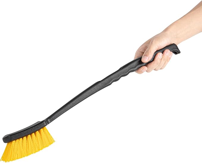 Restaurantware-Clean Tek Professional 20.47 Inch Utility Brush, 1 Heavy-Duty Scrub Brush - Plastic Bristles, Ergonomic Handle, Black Plastic Cleaning Scrub, Ideal for Indoor and Outdoor Cleaning-Ruum Studio Home