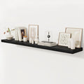 Fun Memories 72 Inch Floating Shelf, 12 Inch Deep Wall Shelf for Fireplace Mantel, Deep Storage Shelves for Home & Office, Wall Shelves with Invisible Bracket, Black, Set of 1-Ruum Studio Home