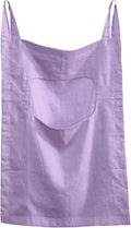 Amazhiyu 100% Linen Door Hanging Laundry Hamper Bag, 19x27 Inches Lilac-Ruum Studio Home