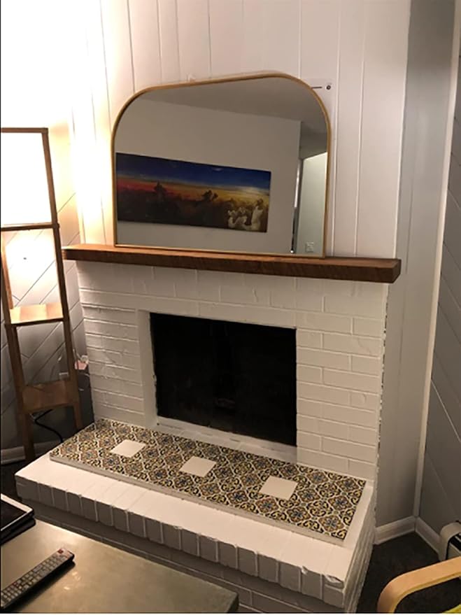 joelsantiques 72 Inch Wooden Floating Shelves for Wall - 72x8x2 in - Made of Natural Wood - Long Heavy Duty Rustic Wall Shelves for Bedroom - Perfect for Living Room, Kitchen - Medium Brown-Ruum Studio Home