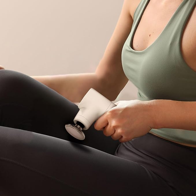Mini Thermal Massage Gun with Heat, Portable Deep Tissue Percussion Massager, Color Silicone Sleeves Travel Size-Ruum Studio Home