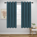 Easy-Going Blackout Curtains for Bedroom, Solid Thermal Insulated Grommet and Noise Reduction Window Drapes, Room Darkening Curtains for Living Room, 2 Panels (52x63 in,Bluestone)-Ruum Studio Home
