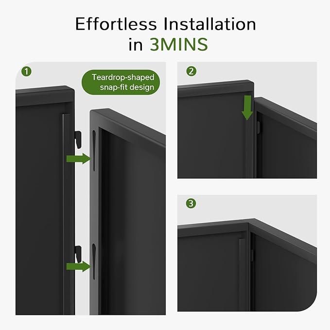 Stoog 30" Tall Planters for Outdoor Plants, All-Weather Metal Planter Boxes Set of 2, with Removable Insert Shelf, Modern Design, Indoor/Outdoor Use, Black-Ruum Studio Home