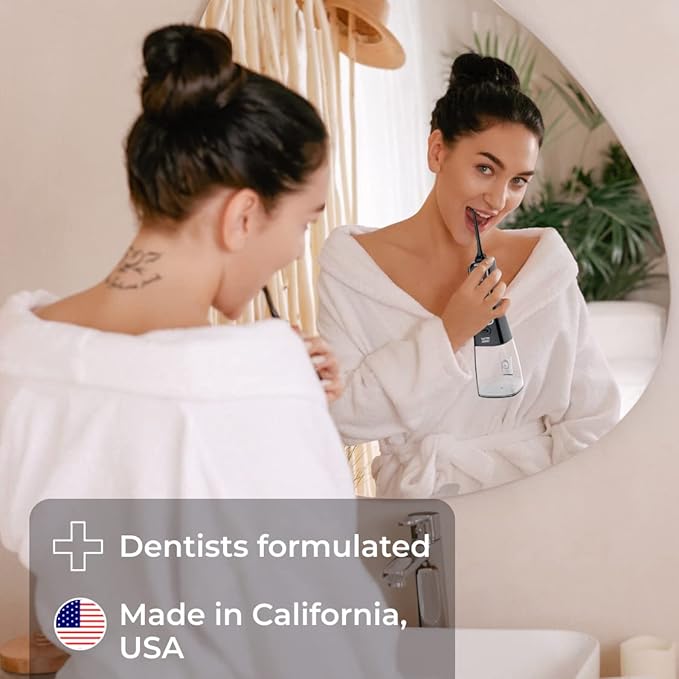 Concentrated Water flosser Rinse & mouthwash Teeth WHITENING | Add to Water Flossers| Fruit Flavor | 1 Pack = 16.9 fl.oz | Peroxide Free. Made in USA-Ruum Studio Home