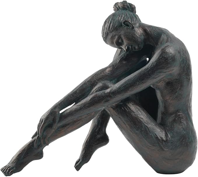 Guichifun Yoga Dancer Statue Home Decoration - Resin Bronze Sculpture Modern Creative Home Garden Statue Handicrafts Art Ware Home Décor Office Room or Outdoor Garden Gifts 10.25 x 4.25 x 8.75 Inch-Ruum Studio Home