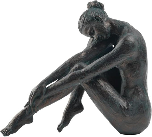 Guichifun Yoga Dancer Statue Home Decoration - Resin Bronze Sculpture Modern Creative Home Garden Statue Handicrafts Art Ware Home Décor Office Room or Outdoor Garden Gifts 10.25 x 4.25 x 8.75 Inch-Ruum Studio Home