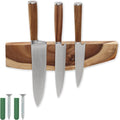 12.5 Inch Magnetic Knife Holder for Wall,Acacia Wood Knife Magnetic Strip,Knife Holder Wood Magnetic,No Drilling Knife Magnetic Strip-Strong Knife Magnet- for Kitchen Knives and Tools-Ruum Studio Home