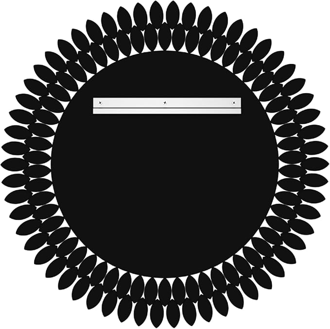 Kelly Miller Jeweled Mirror for Wall, 28 Inch Round Luxury Mirror with Sparkling Diamonds Beveled Modern Wall Decor for Bathroom, Living Room, Bedroom, Hallway-Ruum Studio Home