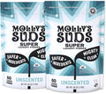 Molly's Suds Unscented Super Powder Detergent | Extra Strength Laundry Soap, Stain Fighting | Sensitive Skin | Simple, Effective Ingredients | 120 Loads Total (2 Pack)-Ruum Studio Home