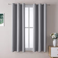 ChrisDowa Grommet Blackout Curtains for Bedroom and Living Room - 2 Panels Set Thermal Insulated Room Darkening Curtains (Light Grey, 38W x 54L)-Ruum Studio Home