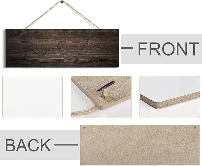 Gather Signs for Home Decor White, Rustic Farmhouse Dining Room Decor Wood Wall Hanging Plaque Gather Wall Decor for Living Room Kitchen Signs 4x16 Inch-Ruum Studio Home