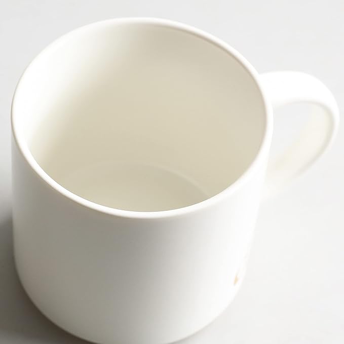 COLLECTIVE HOME - Monogram Ceramic Mugs, 15 oz Golden Initial Coffee Cups, Elegant Alphabet Tea Mugs, Elegant Personalized Mug with Gift Box, Luxurious Cups for Office and Home (w)-Ruum Studio Home