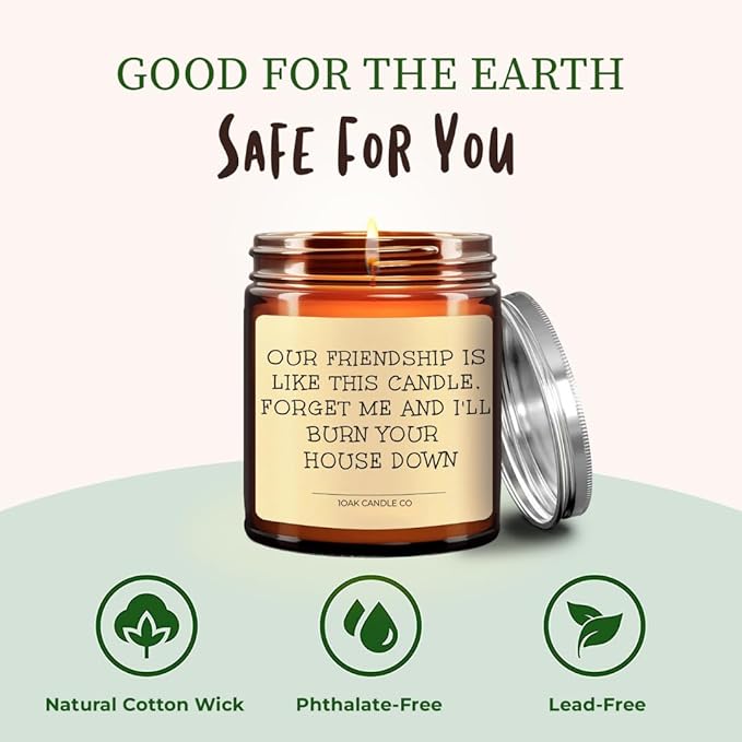 1OAK Vanilla Candle - Best Friend Candle for Women - Friendship, Christmas & BFF Gifts-Ruum Studio Home