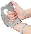BYYDDIY Stainless Steel Massage Scraper Tool for Large Hands, Derma Edge Massage Tools,Gua Sha Scraping Tool for Physical Therapy,Muscle Scraper Tool (N)-Ruum Studio Home