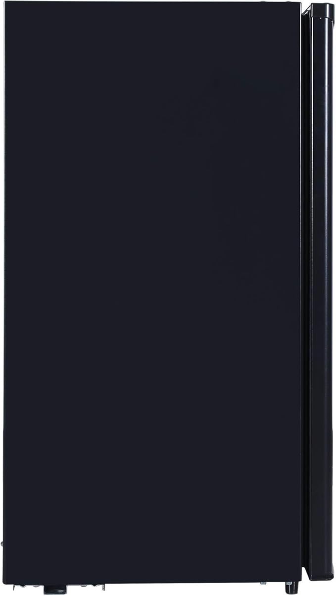 RCA RFR321-B-Black-COM RFR321 Single Mini Refrigerator-Freezer Compartment-Adjustable Thermostat Control-Reversible Doors-Ideal for Dorm, Office, RV, Garage, Apartment-Black Cubic Feet, 3.2 CU.FT-Ruum Studio Home