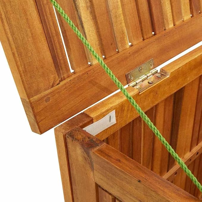vidaXL Outdoor Storage Box - Wooden Deck Cabinet for Patio/Garden with Water-Resistant Lining, Farmhouse Style-Ruum Studio Home