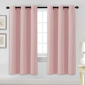 H.VERSAILTEX Blackout Curtains for Bedroom Thermal Insulated Room Darkening Living Room Curtains 72 Inch Long Grommet Privacy Protection Window Curtain Panels/Drapes for Nursery, 2 Panels, Baby Pink-Ruum Studio Home