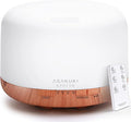 ASAKUKI 500ml Premium, Essential Oil Diffuser with Remote Control, 5 in 1 Ultrasonic Aromatherapy Fragrant Oil Humidifier Vaporizer, Timer and Auto-Off Switch Brown-Ruum Studio Home