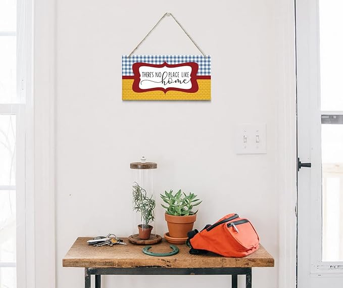 EDCTO Decorative Sign, Rustic Home Wall Art, 12 x 6 Inches, MDF Wood, Hanging Mount-Ruum Studio Home