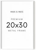 HAUS AND HUES 20x30 White Picture Frame - White 20x30 Frame Aluminum, Vertical & Horizontal Hanging, Shatterproof Plexiglass - Ideal for Home, Room, Office Decor (20x30 in, White)-Ruum Studio Home