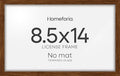 Homeforia 8.5x14 Marriage License Frame Brown, High End Dark Oak 8.5 x 14 Certificate Frames, 8.5by14 Walnut Wood Frame for Wall & Tabletop, 8.5 by 14 Wooden Frames, Tempered Glass, Wall Kit, Set of 1-Ruum Studio Home