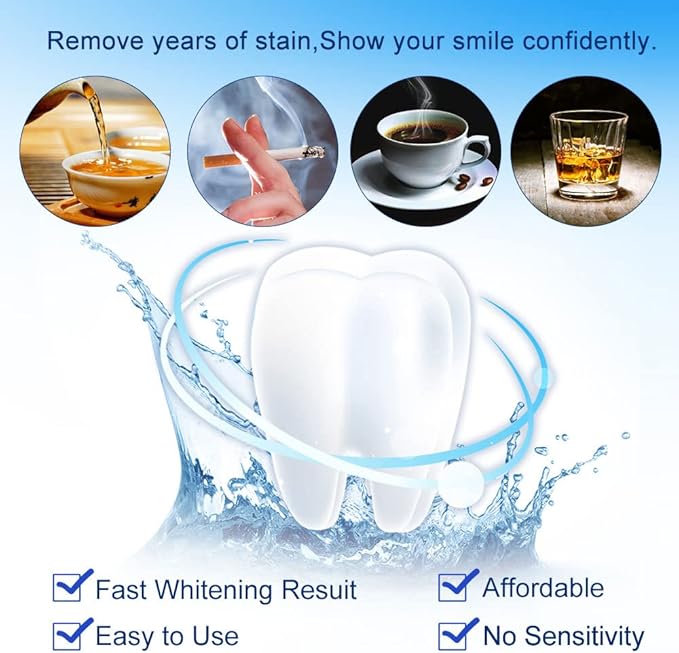 20 PCS 3ML Teeth Whitening Gel Refills 35% CP Bleaching Gel, Tooth Whitener Gel Syringes Kit-Ruum Studio Home