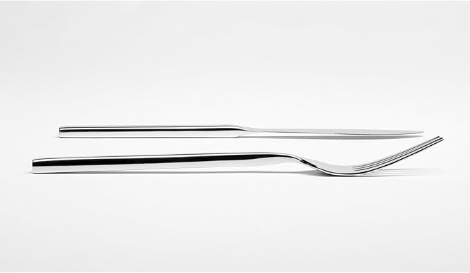 Fortessa Arezzo 18/10 Stainless Steel Flatware, 5 Piece Place Setting, Service for 1, Polished Stainless-Ruum Studio Home