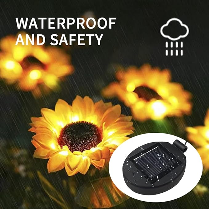 Solar Lantern Light Replacement Top for Flower Light ,LED Solar Panel Lantern Lid Replacement Part for Outdoor Flower DIY Garden Patio Decor (2PCS)-Ruum Studio Home