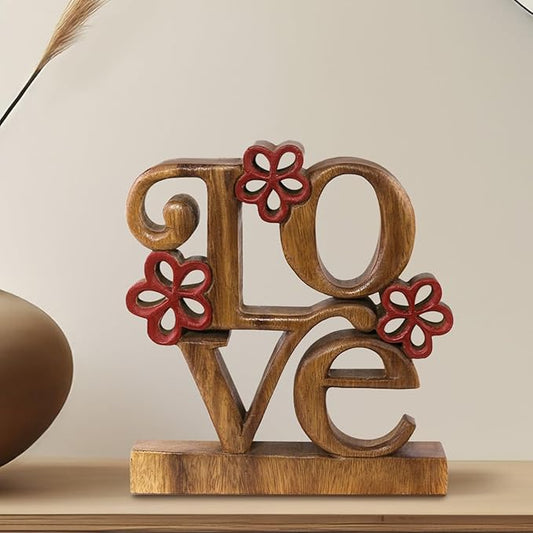Decozen Gifts for Mom - Wooden Love Letters Sculpture - Mother's Day Birthday Gifts, Home, Office, Living Room, Shelf, Fireplace, Farmhouse, Tabletop, Boho and Mantle Decor - Mothers Day Decorations-Ruum Studio Home