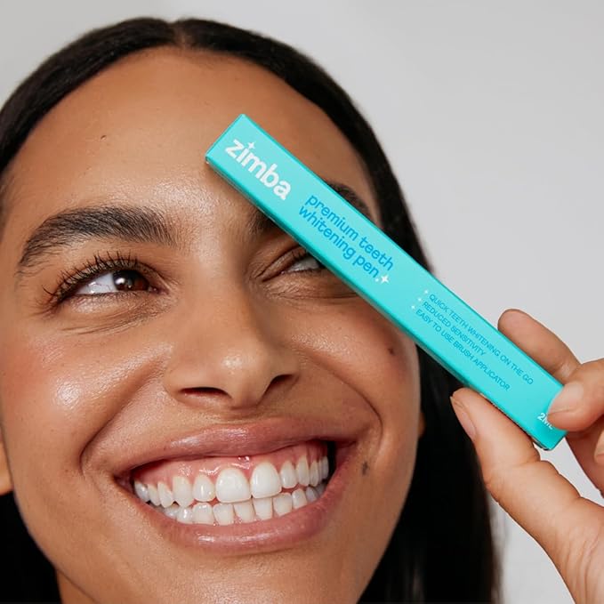 Zimba Travel Teeth Whitening Pen - Effective, Travel-Friendly, and Easy to Use Gel Whitening Pen - Stain Remover and Teeth Whitener for Coffee, Wine, Soda, and Other Stains (1 Pack)-Ruum Studio Home