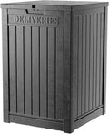 DRATO 48 Gallon Package Delivery Box, Large Lockable Storage Box, Double-Wall Resin Outdoor Package Delivery and Waterproof Deck Box for Porch, Patios-Ruum Studio Home