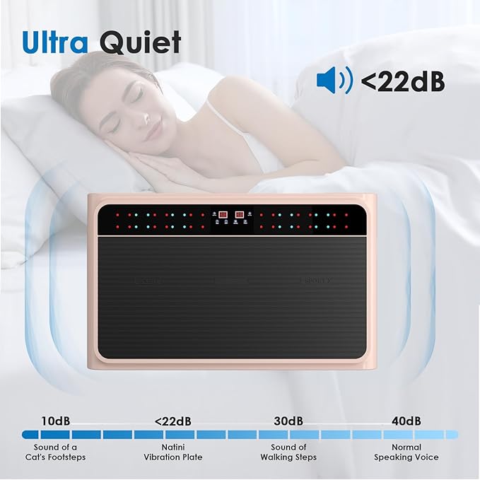 Vibration Plate Exercise Machine - Whole Body Workout Vibration Platform Lymphatic Drainage Machine for Weight Loss Home Fitness with Resistance Bands Remote-Ruum Studio Home