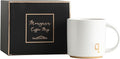 COLLECTIVE HOME - Monogram Ceramic Mugs, 15 oz Golden Initial Coffee Cups, Elegant Alphabet Tea Mugs, Elegant Personalized Mug with Gift Box, Luxurious Cups for Office and Home (q)-Ruum Studio Home