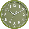 Wall Clock Analog 10 Inch Simple Silent Non Ticking Battery Operated Modern Decorative for Kitchen Office Bedroom Bathroom Living Room(Olive Green)-Ruum Studio Home