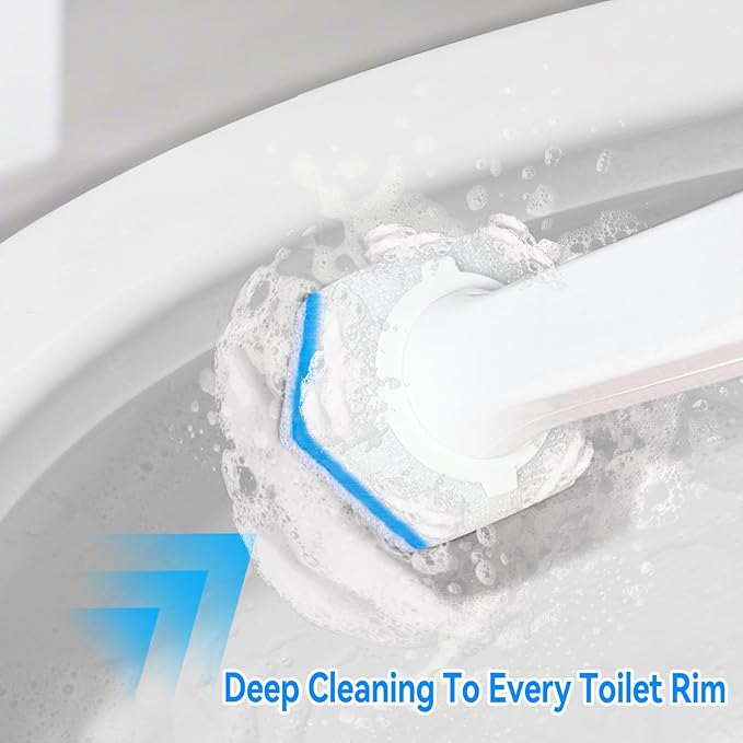 Aimery 100 Counts Blue Disposable Toilet Bowl Cleaning Wand Refills Compatible With Clorox(100,Blue)-Ruum Studio Home