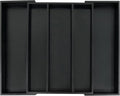 Utoplike Bamboo Drawer Organizer Kitchen Utensils, Adjustable Black Silverware Holder and Cutlery Tray Organiser, Expandable Drawer Divider for Flatware, Knives in Kitchen, Bedroom, Living Room-Ruum Studio Home