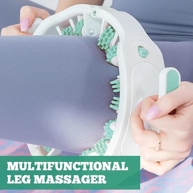 Cellulite Roller for Legs and Arms 2025 New, with Two Removable Handle Design, 360° Anti-Celluliteleg Roller Cellulite Fascia Massage Roller, Deep Tissue Massage Tool for Fat Deposits Reduction Green-Ruum Studio Home